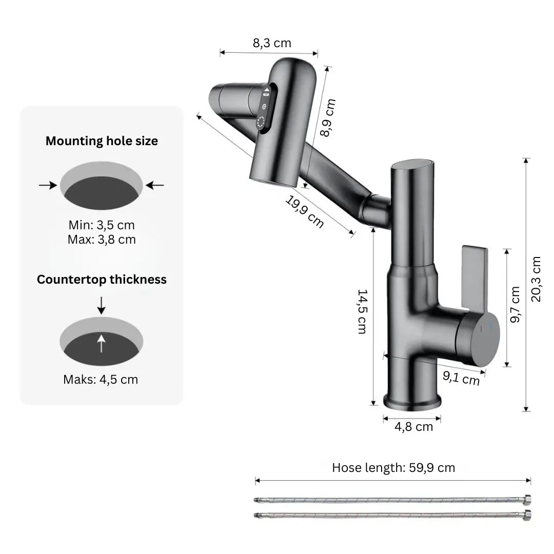Tørn Smart 360° Tap with Temperature Display