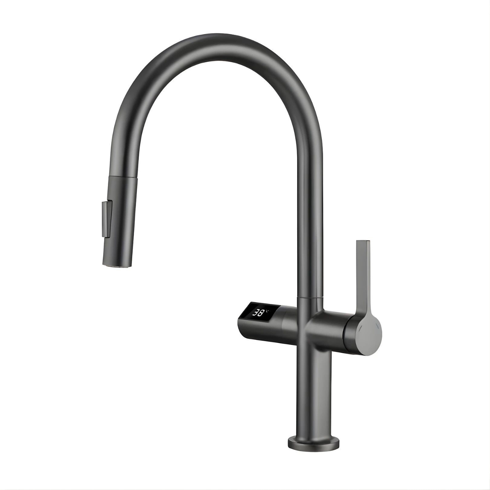 Tume Pull-Out Kitchen Tap with Temperature Display