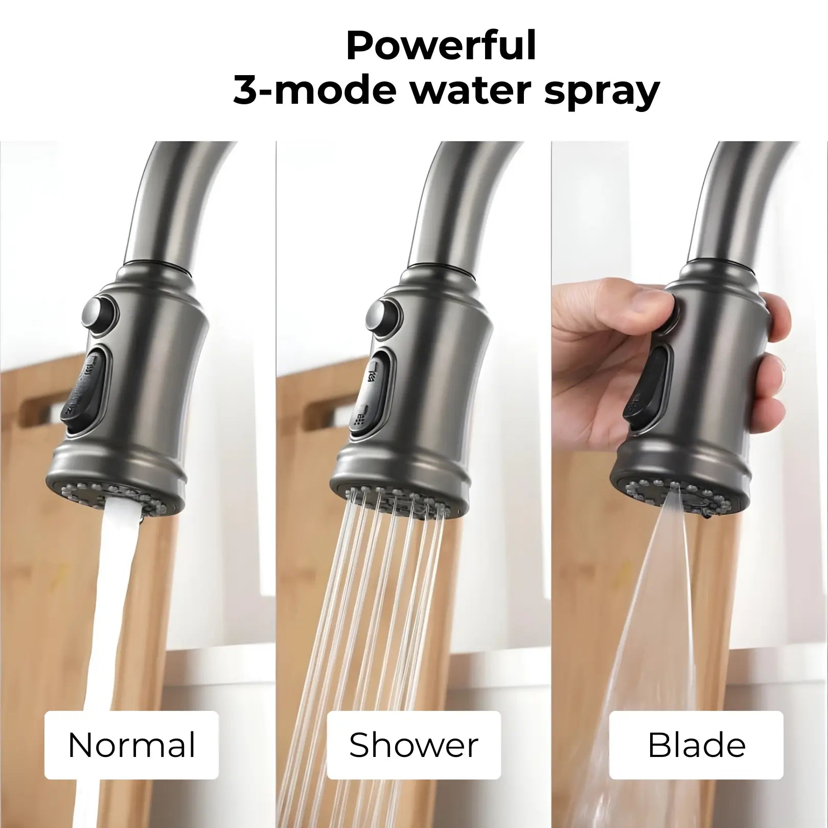 Manu Touchless Pull-Out Kitchen Tap