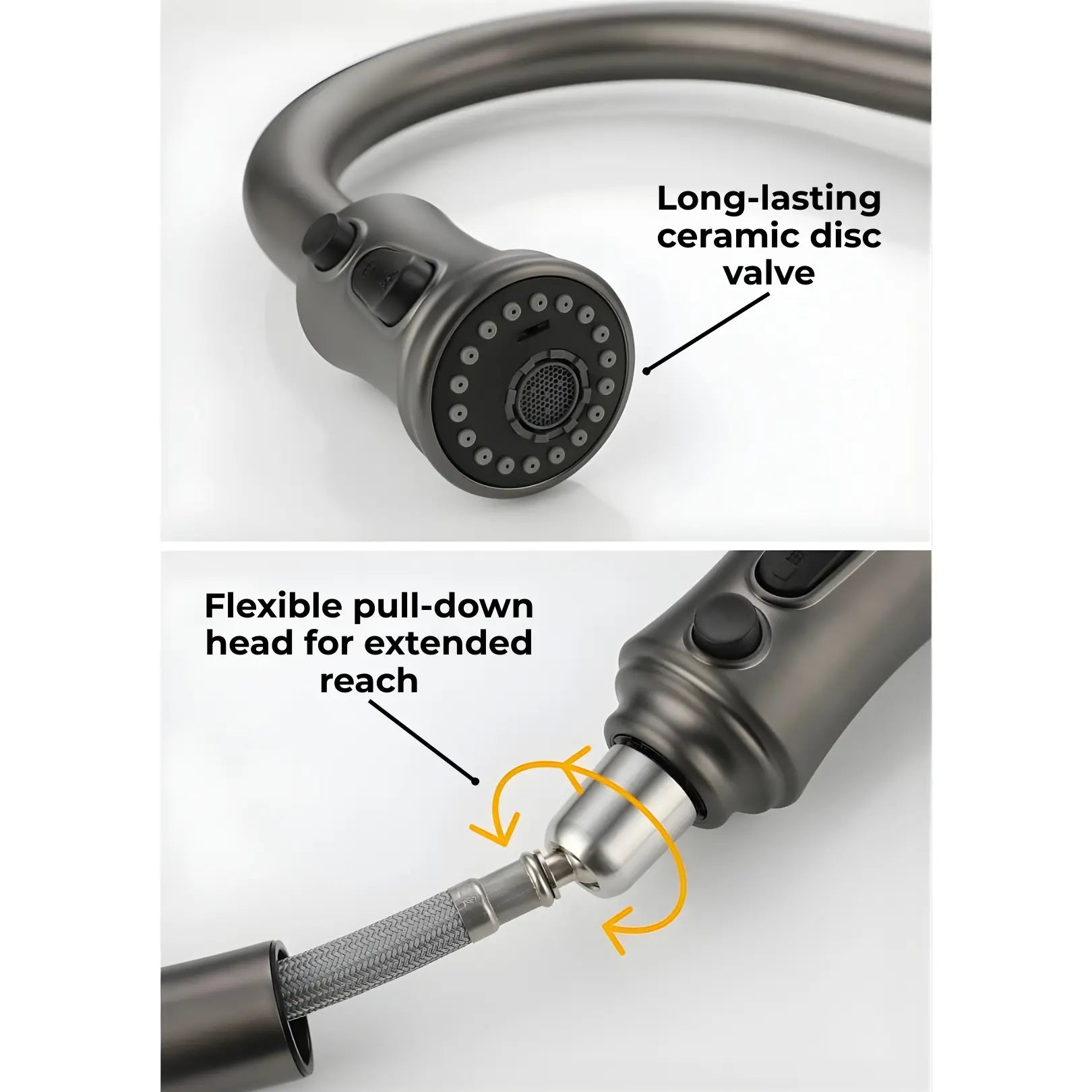 Manu Touchless Pull-Out Kitchen Tap