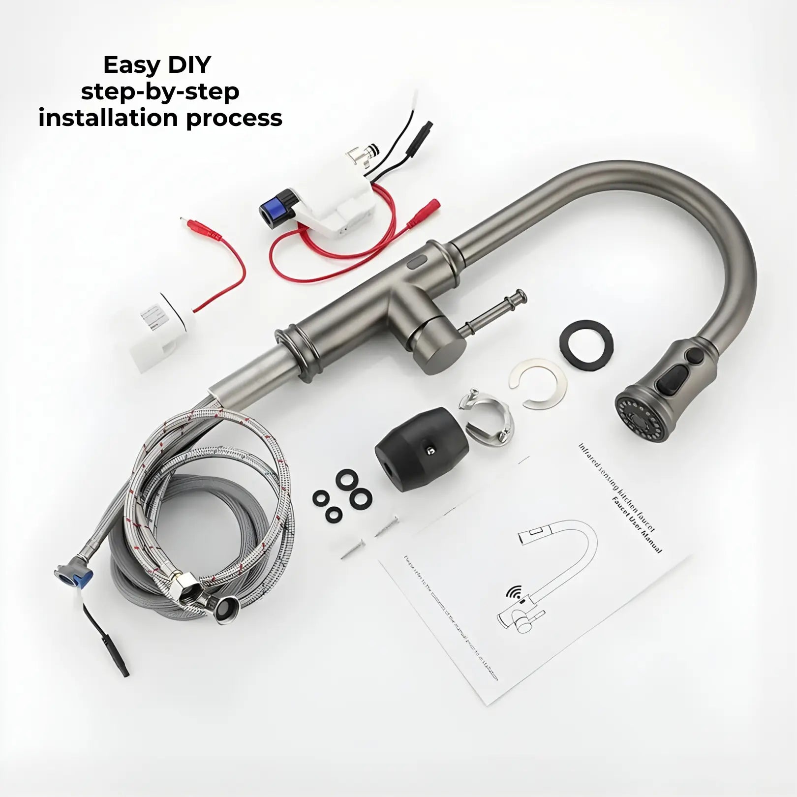 Manu Touchless Pull-Out Kitchen Tap