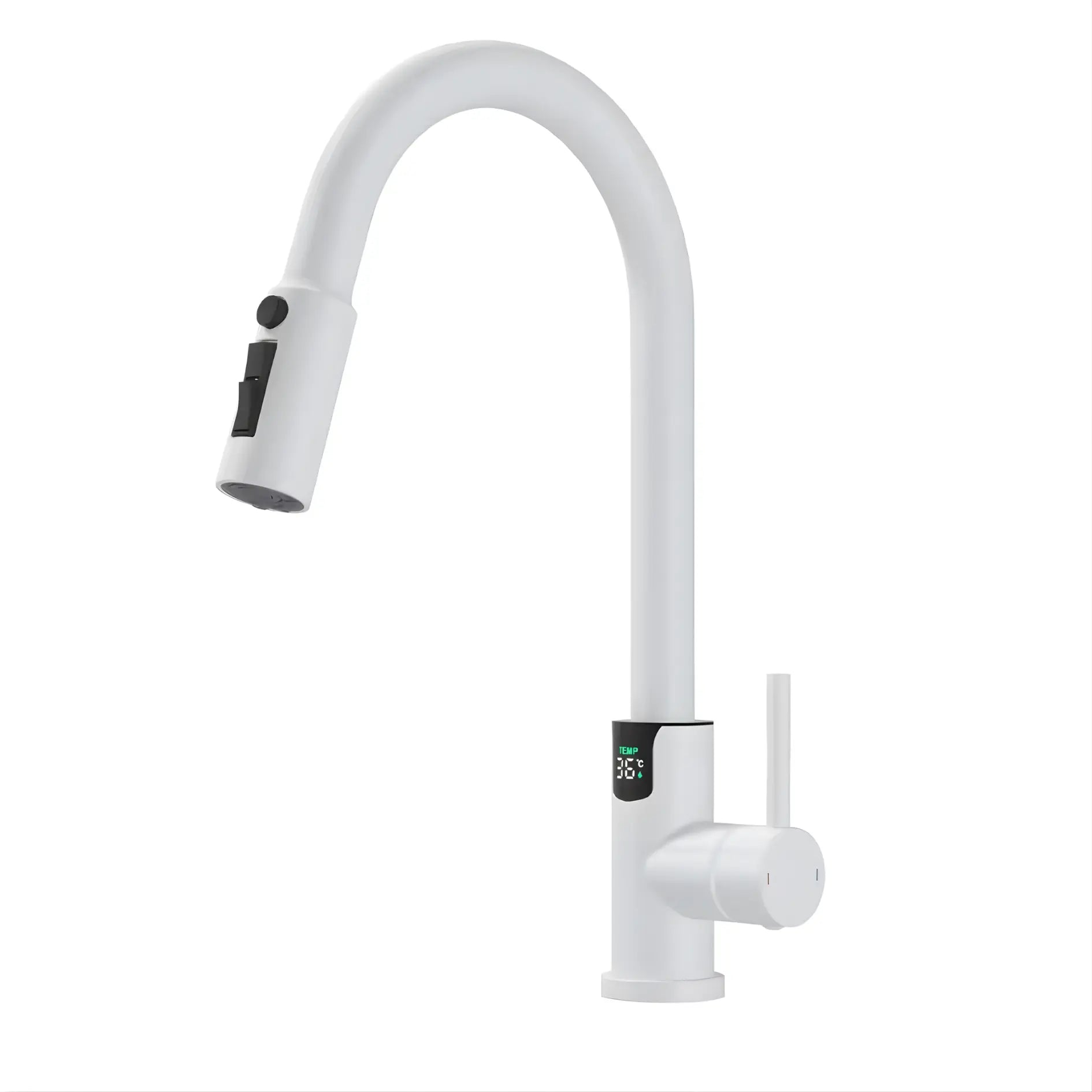 Mulle Pull-Out LED Temperature Display Kitchen Tap