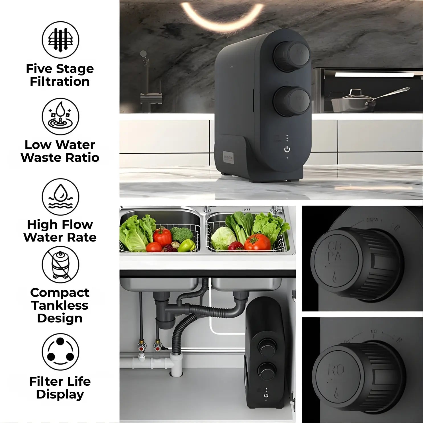 S7 Pro Reverse Osmosis Under Sink Water Filter