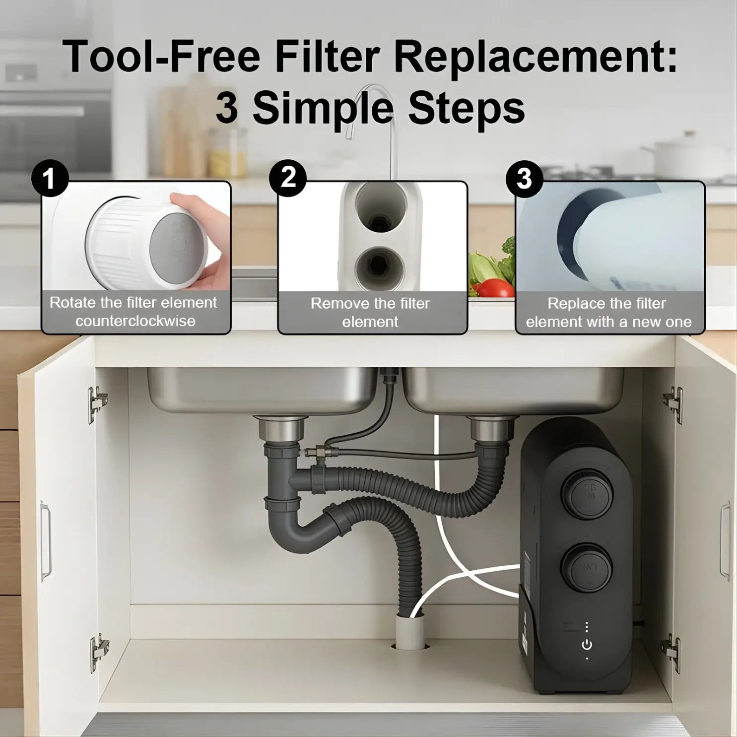 S7 Pro Reverse Osmosis Under Sink Water Filter