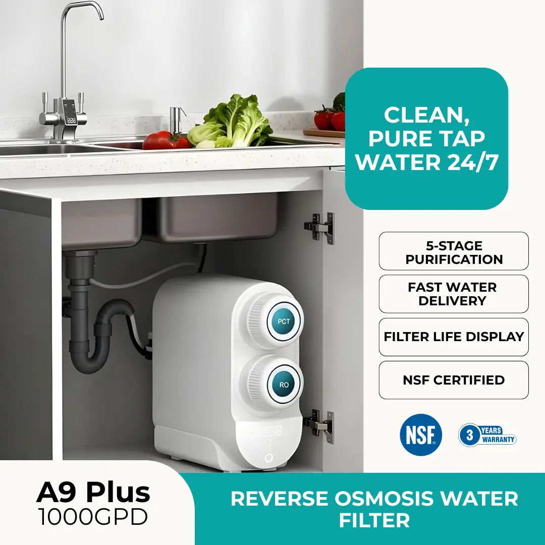 A9 Plus Reverse Osmosis Under Sink Water Filter